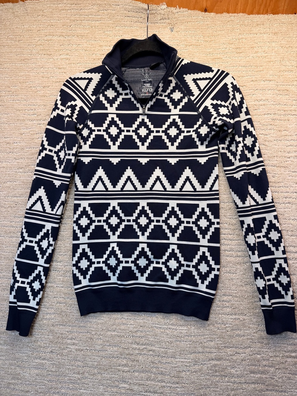 Sweaty Betty Navy Base Layer Half Zip